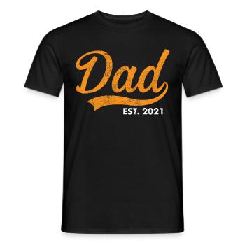 Retro Vintage Daddy 60s 70s 80s 90 Party Costume - Men's T-Shirt - black - Front - AI Model Male 178 light (178cm)