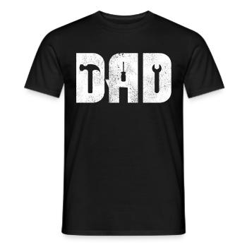 Craftsman Dad, Daddy, Best Dad Daddy Father's Day - Men's T-Shirt - black - Front - AI Model Male 178 light (178cm)