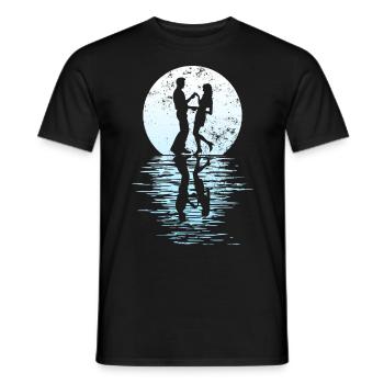 Danseurs Danse Couple Danse, Danse Rumba Renard Tango Salsa - T-shirt homme - noir - Devant - AI Model Male 178 light (178cm)