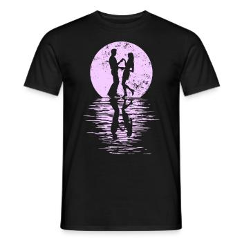 Danseurs Danse Couple Danse, Danse Rumba Renard Tango Salsa - T-shirt homme - noir - Devant - AI Model Male 178 light (178cm)