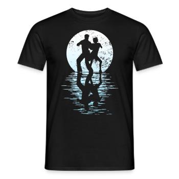 Danseurs Danse Couple Danse, Danse Rumba Renard Tango Salsa - T-shirt homme - noir - Devant - AI Model Male 178 light (178cm)