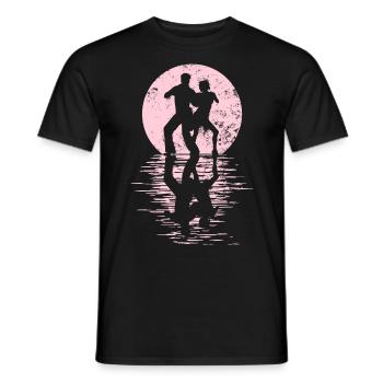 Danseurs Danse Couple Danse, Danse Rumba Renard Tango Salsa - T-shirt homme - noir - Devant - AI Model Male 178 light (178cm)