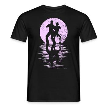 Danseurs Danse Couple Danse, Danse Rumba Renard Tango Salsa - T-shirt homme - noir - Devant - AI Model Male 178 light (178cm)