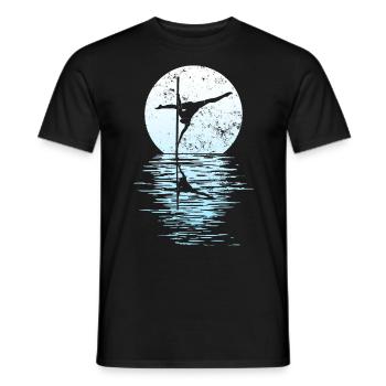 Pole Dance Tänzerin, Stangentanz, Pole Dancing - Männer T-Shirt - Schwarz - Vorne - AI Model Male 178 light (178cm)