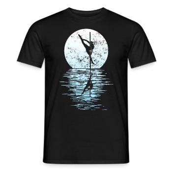 Pole Dance Tänzerin, Stangentanz, Pole Dancing - Männer T-Shirt - Schwarz - Vorne - AI Model Male 178 light (178cm)