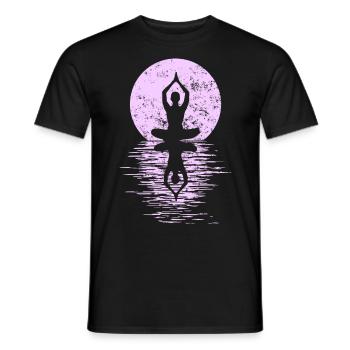 Yogi Yogini Gesundheits Meditation Outfits Girls - Männer T-Shirt - Schwarz - Vorne - AI Model Male 178 light (178cm)