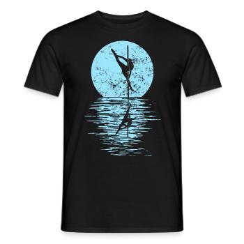 Pole Dance Dancer, Pole Dance, Pole Dancing - Men's T-Shirt - black - Front - AI Model Male 178 light (178cm)