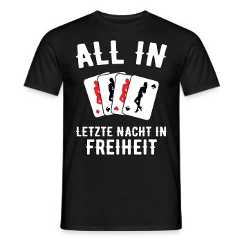 Poltern JGA Mann Bräutigam Junggesellenabschied - Männer T-Shirt - Schwarz - Vorne - AI Model Male 178 light (178cm)