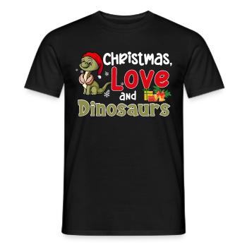 Ce garçon aime les dinosaures enfants garçon garçon Dino - T-shirt homme - noir - Devant - AI Model Male 178 light (178cm)