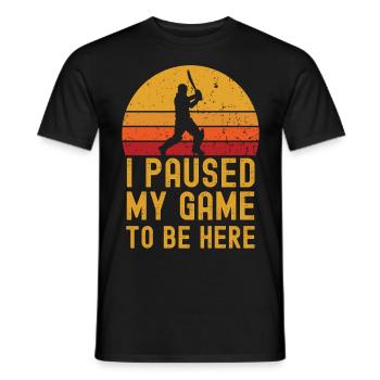 Cricket rétro vintage - T-shirt homme - noir - Devant - AI Model Male 178 light (178cm)
