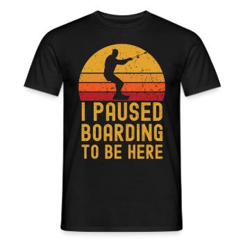 Wakeboard rétro vintage - T-shirt homme - noir - Devant - AI Model Male 178 light (178cm)