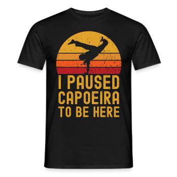 Capoeira rétro vintage - T-shirt homme - noir - Devant - AI Model Male 178 light (178cm)