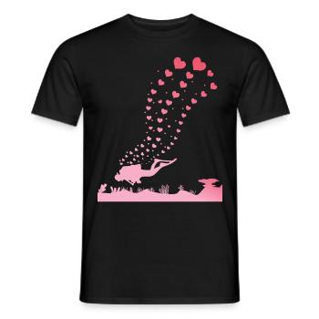 Diver Diving Gift, Holiday Egypt Gift - Men's T-Shirt - black - Front - AI Model Male 178 light (178cm)