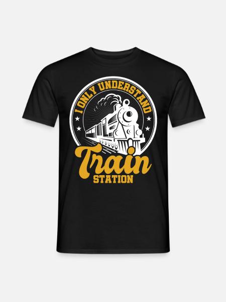 Train Modellbauer, Modelllokomitive Lok Lokomotive - Men's T-Shirt - black