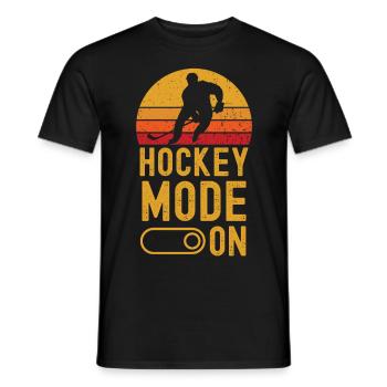 Mode hockey sur glace rétro vintage - T-shirt homme - noir - Devant - AI Model Male 178 light (178cm)