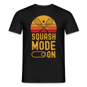 Squash Mode on retro vintage - Men's T-Shirt - black - Front - AI Model Male 178 light (178cm)