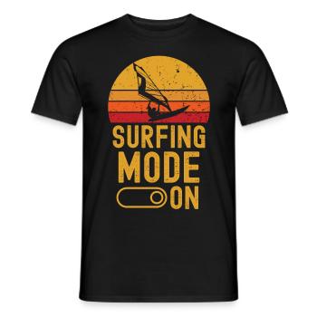 Planche à voile Mode sur rétro vintage - T-shirt homme - noir - Devant - AI Model Male 178 light (178cm)