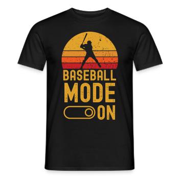Baseball Mode on retro vintage - Männer T-Shirt - Schwarz - Vorne - AI Model Male 178 light (178cm)