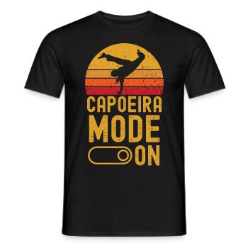 Capoeira Mode on retro vintage - Männer T-Shirt - Schwarz - Vorne - AI Model Male 178 light (178cm)