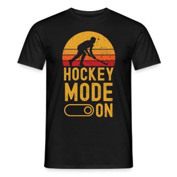Feldhockey Mode on retro vintage - Männer T-Shirt - Schwarz - Vorne - AI Model Male 178 light (178cm)