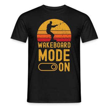 Wakeboard Mode on retro vintage - Männer T-Shirt - Schwarz - Vorne - AI Model Male 178 light (178cm)