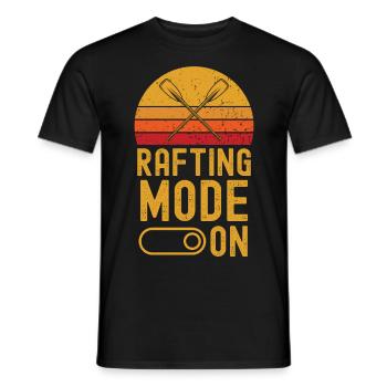 Rafting Mode on retro vintage - Männer T-Shirt - Schwarz - Vorne - AI Model Male 178 light (178cm)