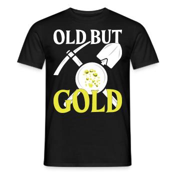 Les chercheurs d’or sondent le cadeau d’orpaillage - T-shirt homme - noir - Devant - AI Model Male 178 light (178cm)