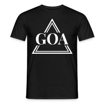 GOA Techno House Party EDM Festival Electro Rave - Männer T-Shirt - Schwarz - Vorne - AI Model Male 178 light (178cm)