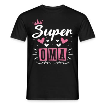 Super Nonna, petite-fille nièce pour la meilleure grand-mère - T-shirt homme - noir - Devant - AI Model Male 178 light (178cm)