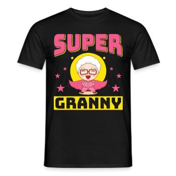 Super Nonna, petite-fille nièce pour la meilleure grand-mère - T-shirt homme - noir - Devant - AI Model Male 178 light (178cm)