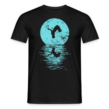 Parkour, Freerunning, Street Workout, Acrobatic - Männer T-Shirt - Schwarz - Vorne - AI Model Male 178 light (178cm)