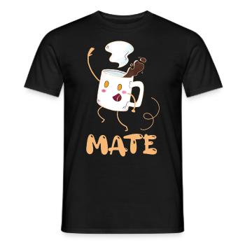 Petite amie, petit ami, homme, partenaire de la Saint-Valentin - T-shirt homme - noir - Devant - AI Model Male 178 light (178cm)
