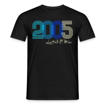 18 Birthday Young Girls Quote Gift 2005 - Men's T-Shirt - black - Front - AI Model Male 178 light (178cm)