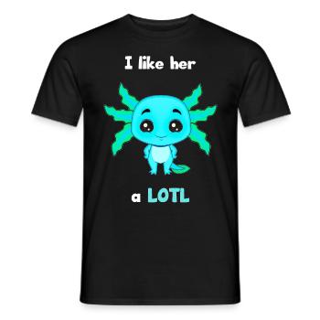 Petite amie, petit ami, homme, partenaire de la Saint-Valentin - T-shirt homme - noir - Devant - AI Model Male 178 light (178cm)