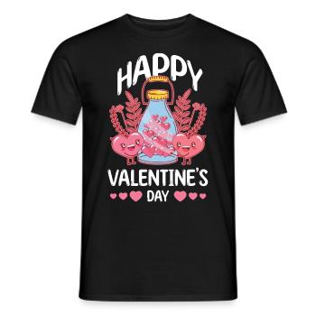 Petite amie, petit ami, homme, partenaire de la Saint-Valentin - T-shirt homme - noir - Devant - AI Model Male 178 light (178cm)