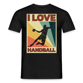 Équipe de handball, club, entraîneur, entraîneur, joueur - T-shirt homme - noir - Devant - AI Model Male 178 light (178cm)