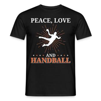 Équipe de handball, club, entraîneur, entraîneur, joueur - T-shirt homme - noir - Devant - AI Model Male 178 light (178cm)