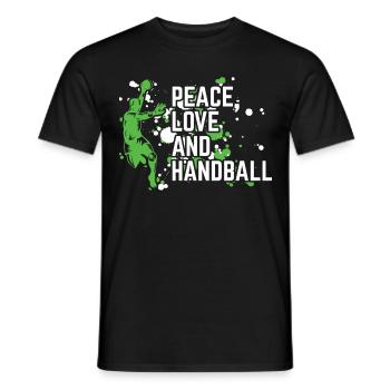 Équipe de handball, club, entraîneur, entraîneur, joueur - T-shirt homme - noir - Devant - AI Model Male 178 light (178cm)