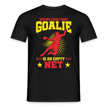 Gardien de but de handball Joueur de handball Entraîneur de gardien de but - T-shirt homme - noir - Devant - AI Model Male 178 light (178cm)