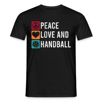 Équipe de handball, club, entraîneur, entraîneur, joueur - T-shirt homme - noir - Devant - AI Model Male 178 light (178cm)