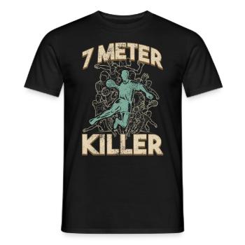 Équipe de handball, club, entraîneur, entraîneur, joueur - T-shirt homme - noir - Devant - AI Model Male 178 light (178cm)