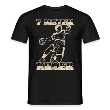 Équipe de handball, club, entraîneur, entraîneur, joueur - T-shirt homme - noir - Devant - AI Model Male 178 light (178cm)
