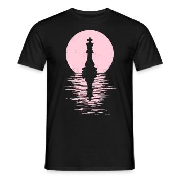 Jeu de club d’échecs Cheval Pièce d’échecs Hommes + Femmes - T-shirt homme - noir - Devant - AI Model Male 178 light (178cm)