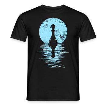 Jeu de club d’échecs Cheval Pièce d’échecs Hommes + Femmes - T-shirt homme - noir - Devant - AI Model Male 178 light (178cm)