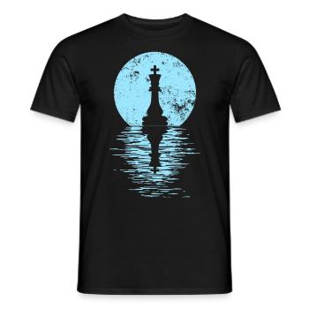 Jeu de club d’échecs Cheval Pièce d’échecs Hommes + Femmes - T-shirt homme - noir - Devant - AI Model Male 178 light (178cm)