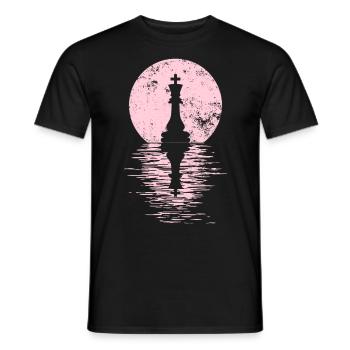 Jeu de club d’échecs Cheval Pièce d’échecs Hommes + Femmes - T-shirt homme - noir - Devant - AI Model Male 178 light (178cm)