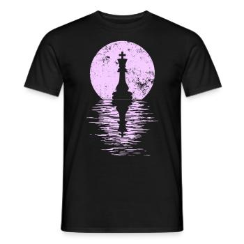 Jeu de club d’échecs Cheval Pièce d’échecs Hommes + Femmes - T-shirt homme - noir - Devant - AI Model Male 178 light (178cm)