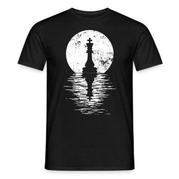 Jeu de club d’échecs Cheval Pièce d’échecs Hommes + Femmes - T-shirt homme - noir - Devant - AI Model Male 178 light (178cm)