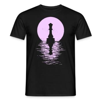Jeu de club d’échecs Cheval Pièce d’échecs Hommes + Femmes - T-shirt homme - noir - Devant - AI Model Male 178 light (178cm)