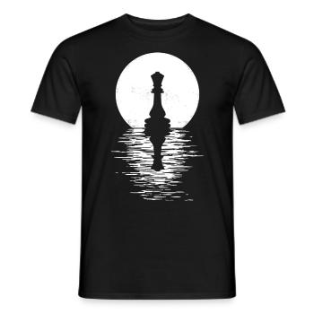 Jeu de club d’échecs Cheval Pièce d’échecs Hommes + Femmes - T-shirt homme - noir - Devant - AI Model Male 178 light (178cm)